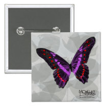 Butterfly - Purple - Button buttons