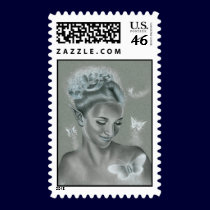 Butterfly Queen Postage postage by katerinaart Butterfly Queen Postage postage