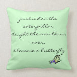 Butterfly Quote Pillow pillows