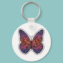 Butterfly Rainbow Ripple keychains