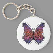 Butterfly Rainbow Ripple keychains
