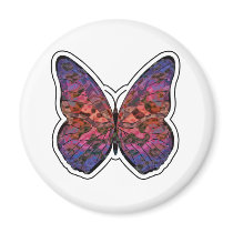 Butterfly Rainbow Ripple magnets