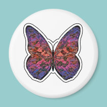 Butterfly Rainbow Ripple magnets