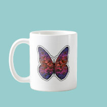 Butterfly Rainbow Ripple mugs