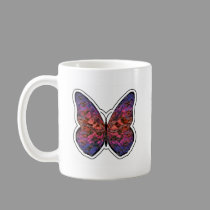 Butterfly Rainbow Ripple mugs