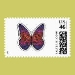 Butterfly Rainbow Ripple stamps