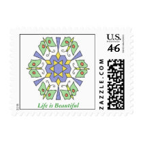 Butterfly Rangoli Postage