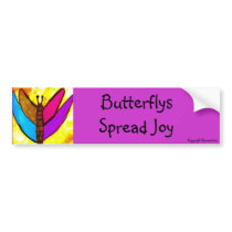 butterfly raven, Butterflys Spread Joy, Copyrig... bumper stickers by Raven2007 butterfly raven, Butterflys Spread Joy, Copyrig... bumper stickers