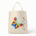 Butterfly Recycle Grocery Bag bag