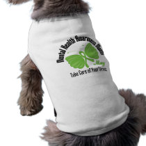 Butterfly Ribbon Mental Health Awareness Month Pet Tshirt