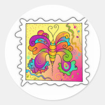 BUTTERFLY Round Sticker