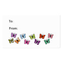 Butterfly row gift tag business cards by marcya7 Butterfly row gift tag business cards