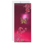 BUTTERFLY RUBY , bright red pink violet