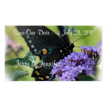 Butterfly-Save the Date-customize business cards