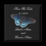 Butterfly Save the Date magnet