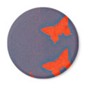 butterfly screenprint magnets