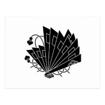 Butterfly-shaped fans (Hi-ogi cho) Post Cards