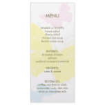 Butterfly Shower Menu rack cards
