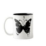 Butterfly silhouette coffee mug
