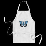 Butterfly Skull - Blue aprons