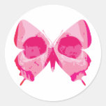 Butterfly Skull Round Stickers