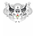 butterfly skull t-shirts