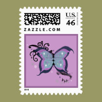 Butterfly Sparkle postage
