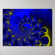 Butterfly Spiral Poster