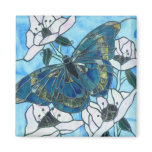 Butterfly stained glass magnets