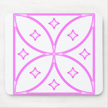Butterfly Stars Pink Mousepad