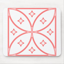Butterfly Stars Red Mousepads