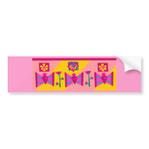 Butterfly Stripe bumper stickers