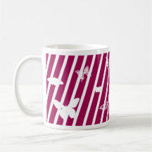 Butterfly Stripes Coffee Mug