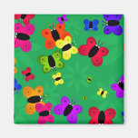 Butterfly Swarm Fridge Magnets