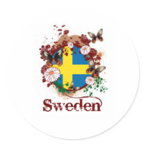 Butterfly sweden stickers