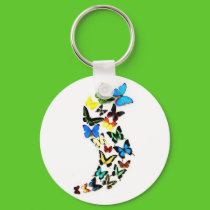 Butterfly Swirl Keychain