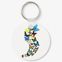 Butterfly Swirl Keychain
