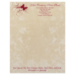 Butterfly Swirl Letterhead