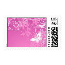 Butterfly swirl postage