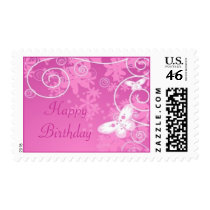 Butterfly swirl postage