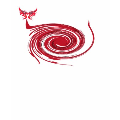 Butterfly Swirl Red Tattoo Spaghetti Strap Tshirt by JayneLogan