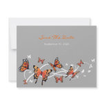 Butterfly Swirls Save The Date Wedding Invitation