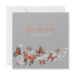 Butterfly Swirls Save The Date Wedding Invitation