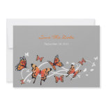 Butterfly Swirls Save The Date Wedding Invitation