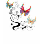 Butterfly swirls t-shirts