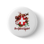 Butterfly Switzerland buttons