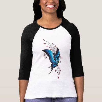 Tatuaje mariposa Camiseta Tee Shirts por tattoofashion