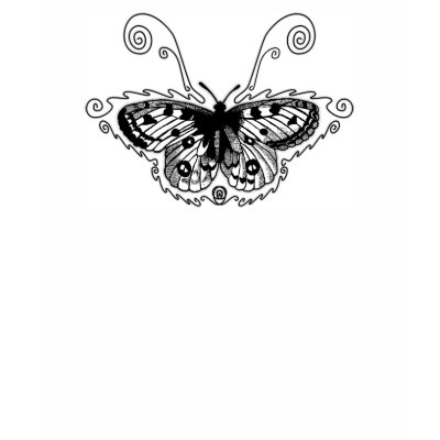 butterfly outline tattoo 