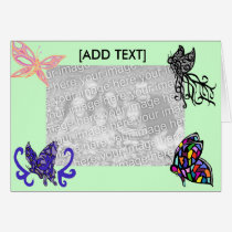 Butterfly template card