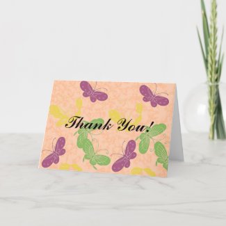 Butterfly Thank You Business Card card
